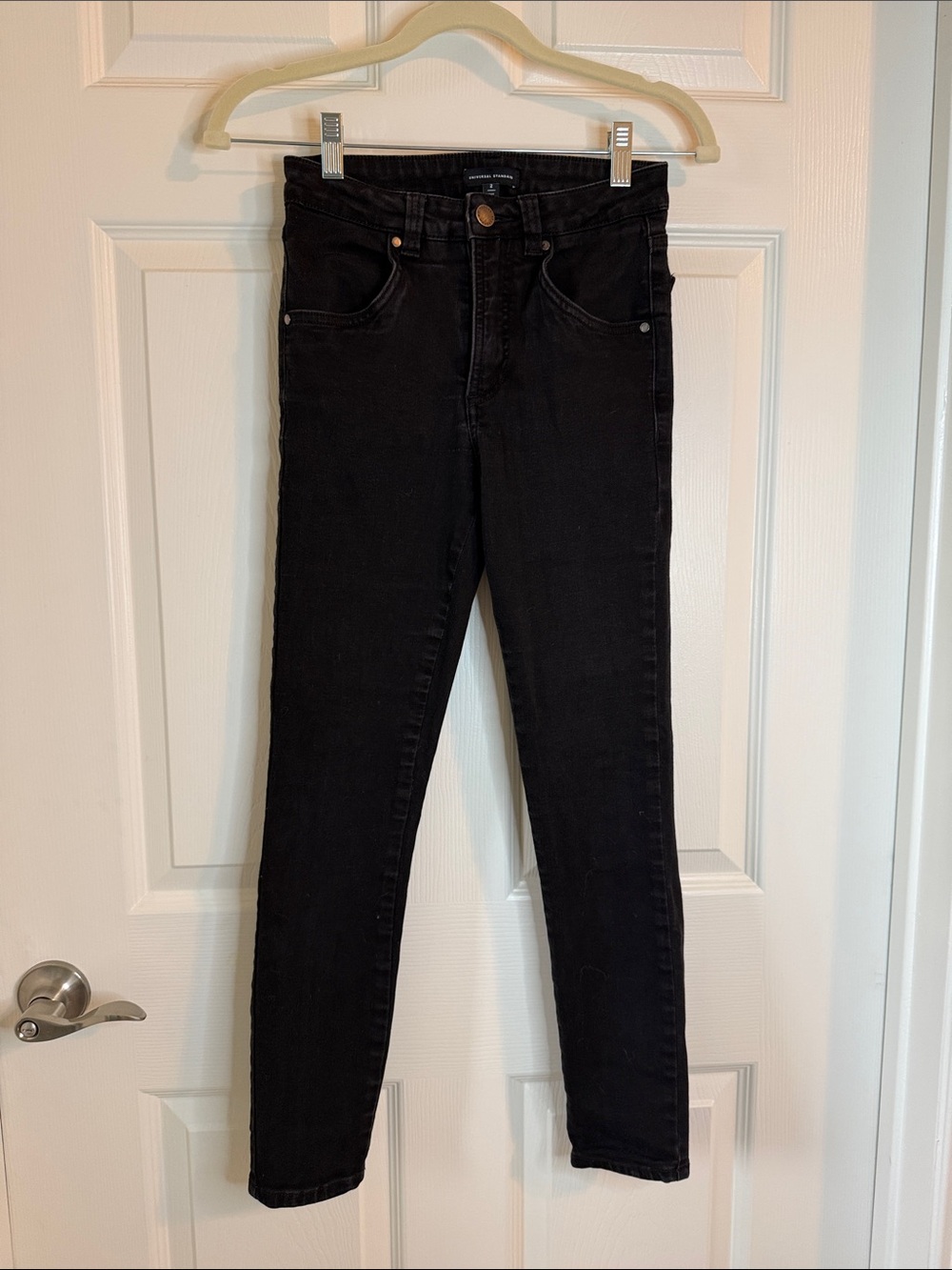 Universal Standard Black High-Rise Skinny Jeans